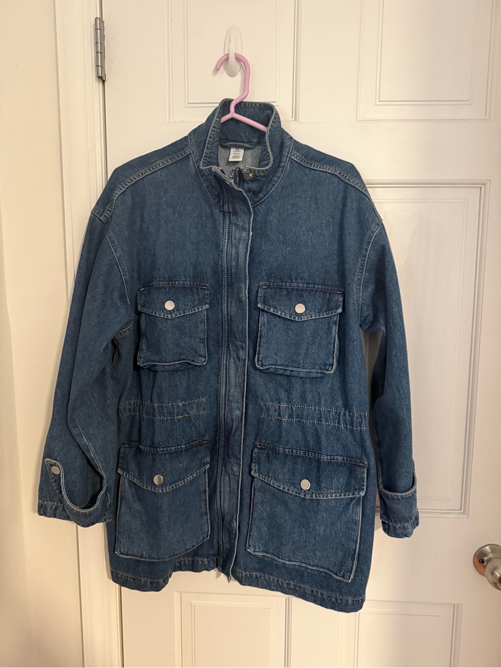 H&M Dark Blue Denim Field Jacket